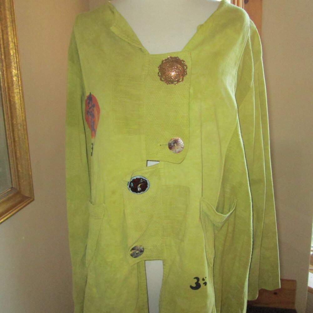 Steel Pony Asymmetrical Tunic Top w/ Wide-Leg Bryn Walker Pants & Olympic Scarf - Picture 4 of 9
